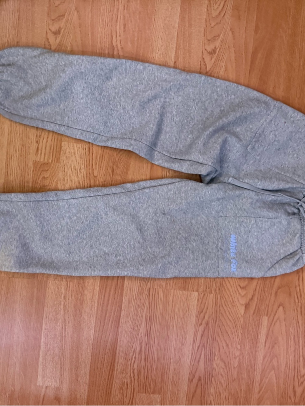 White Fox Boutique Gray Kids Joggers with Side Logo